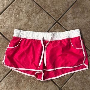 Hot Pink White OP Jrs XL 15/17 swim shorts